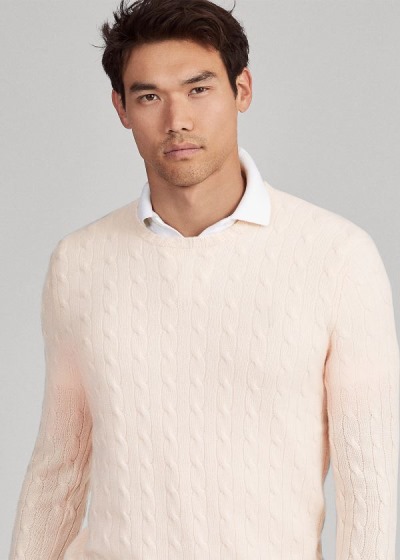 Men's Ralph Lauren Pink Pony Cashmere Sweater | 902814WXY